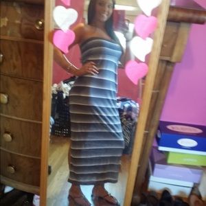 Summer/Fall Express Dress blue-white